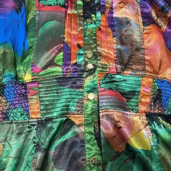COOGI MULTICOLORED DRESS 90s size M